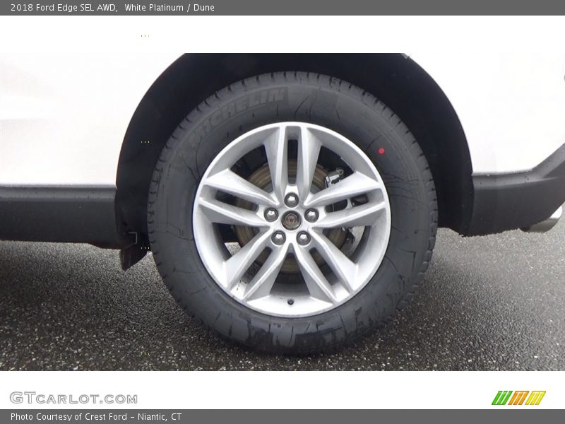 White Platinum / Dune 2018 Ford Edge SEL AWD