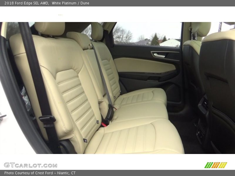 White Platinum / Dune 2018 Ford Edge SEL AWD