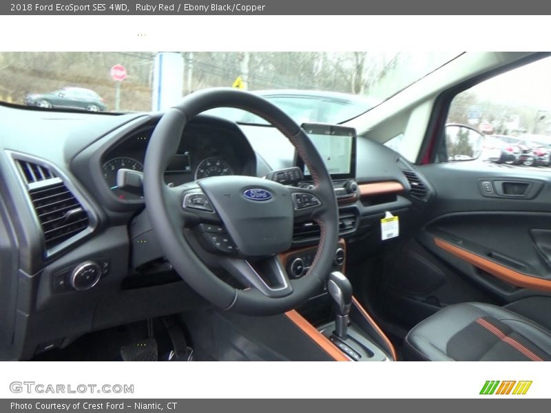 Ruby Red / Ebony Black/Copper 2018 Ford EcoSport SES 4WD