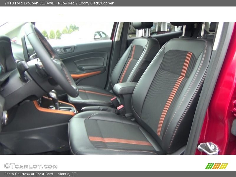 Ruby Red / Ebony Black/Copper 2018 Ford EcoSport SES 4WD