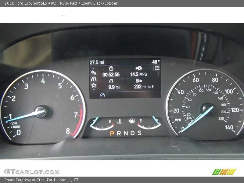 Ruby Red / Ebony Black/Copper 2018 Ford EcoSport SES 4WD