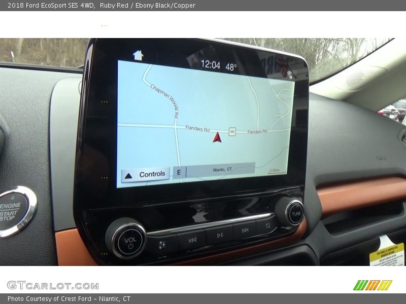 Ruby Red / Ebony Black/Copper 2018 Ford EcoSport SES 4WD