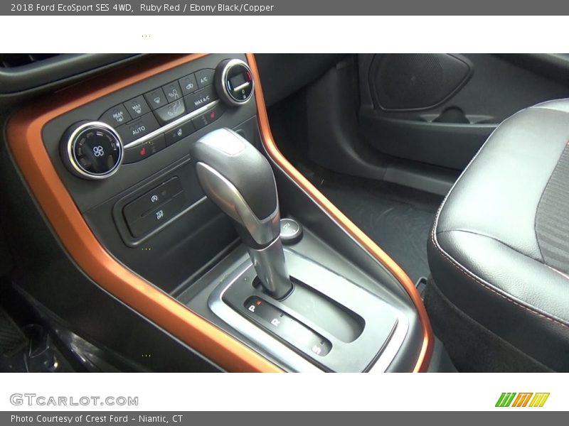 Ruby Red / Ebony Black/Copper 2018 Ford EcoSport SES 4WD