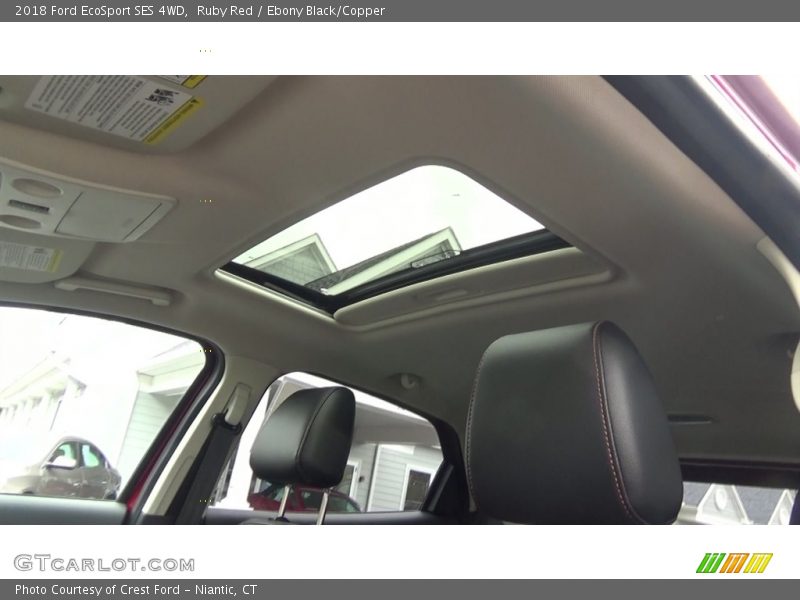 Ruby Red / Ebony Black/Copper 2018 Ford EcoSport SES 4WD