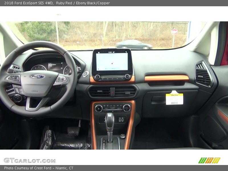 Ruby Red / Ebony Black/Copper 2018 Ford EcoSport SES 4WD