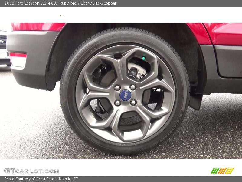 Ruby Red / Ebony Black/Copper 2018 Ford EcoSport SES 4WD