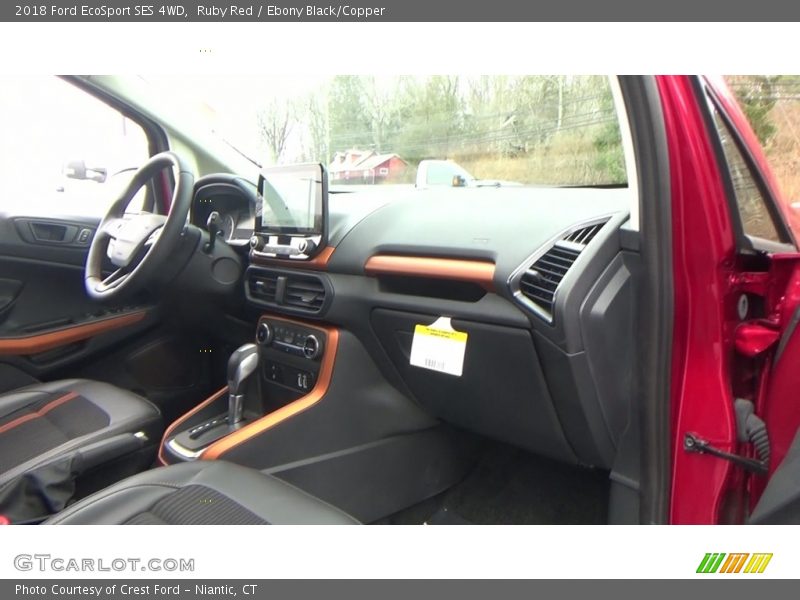 Ruby Red / Ebony Black/Copper 2018 Ford EcoSport SES 4WD