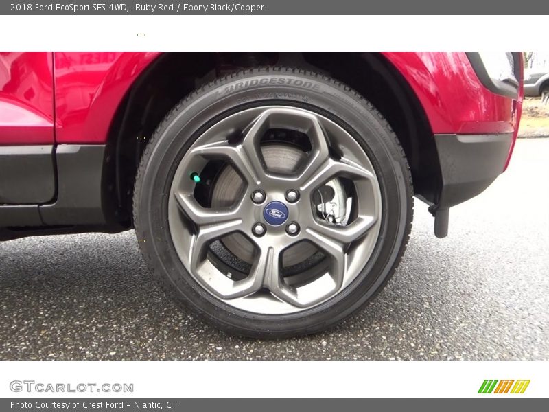 Ruby Red / Ebony Black/Copper 2018 Ford EcoSport SES 4WD