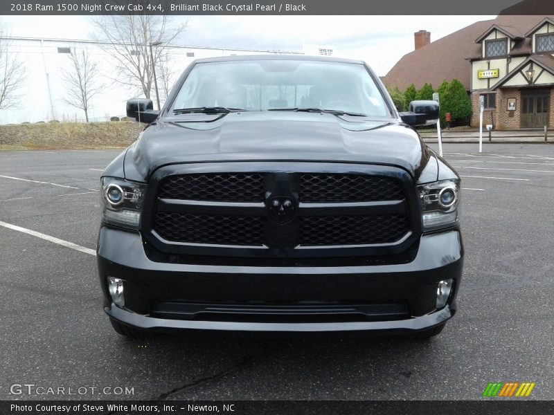 Brilliant Black Crystal Pearl / Black 2018 Ram 1500 Night Crew Cab 4x4