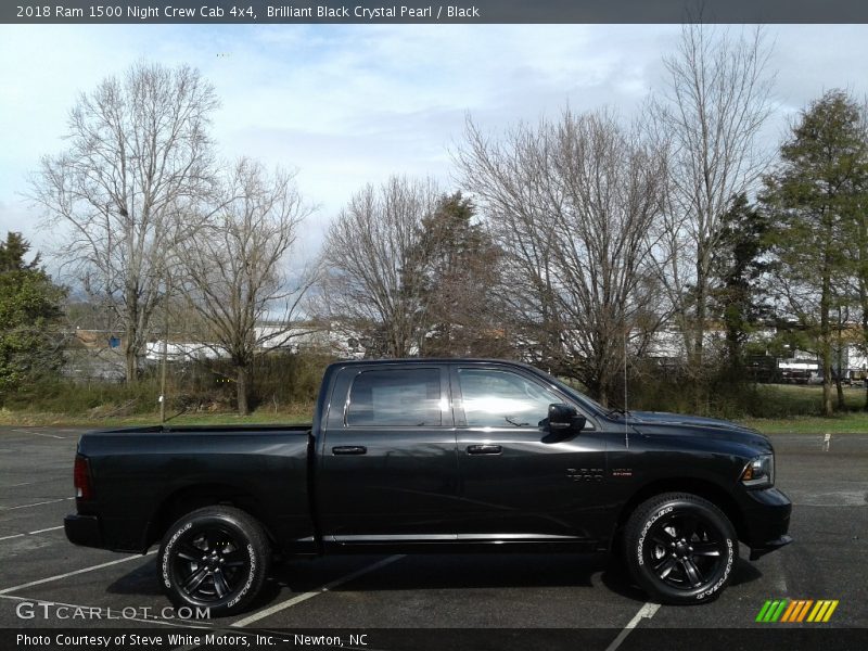 Brilliant Black Crystal Pearl / Black 2018 Ram 1500 Night Crew Cab 4x4