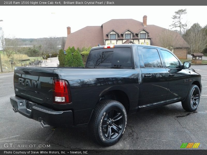 Brilliant Black Crystal Pearl / Black 2018 Ram 1500 Night Crew Cab 4x4