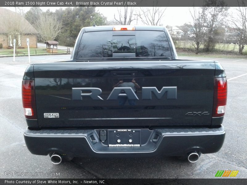 Brilliant Black Crystal Pearl / Black 2018 Ram 1500 Night Crew Cab 4x4