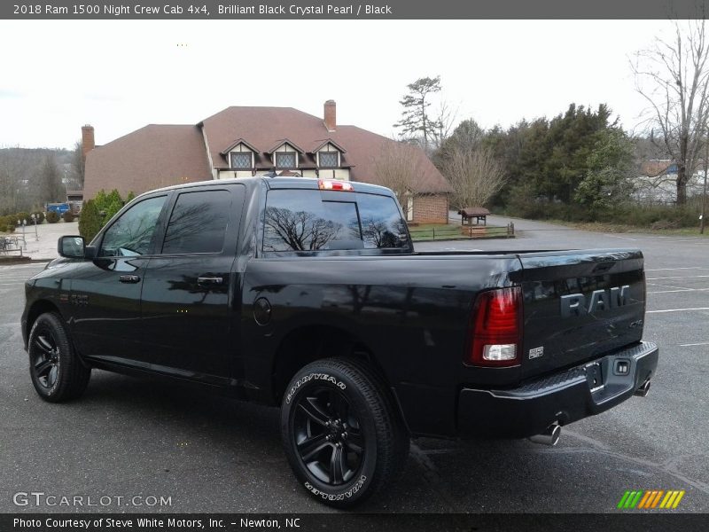 Brilliant Black Crystal Pearl / Black 2018 Ram 1500 Night Crew Cab 4x4