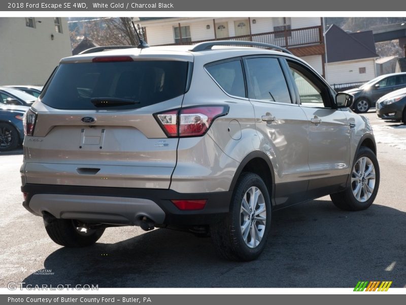 White Gold / Charcoal Black 2018 Ford Escape SE 4WD