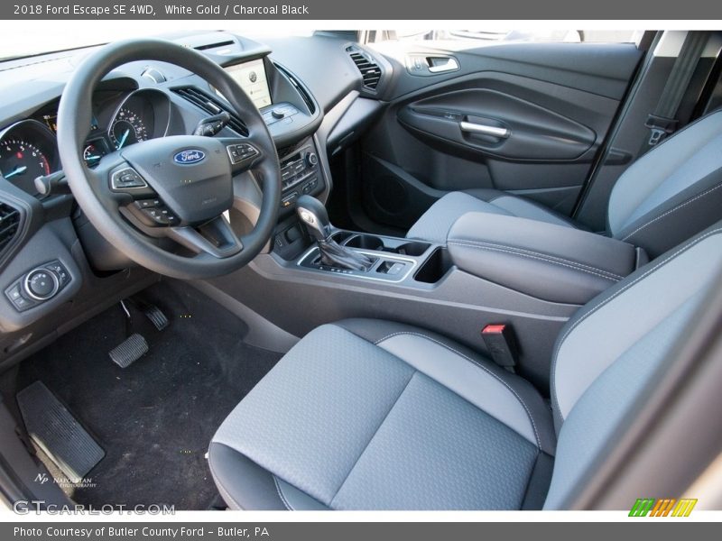 White Gold / Charcoal Black 2018 Ford Escape SE 4WD