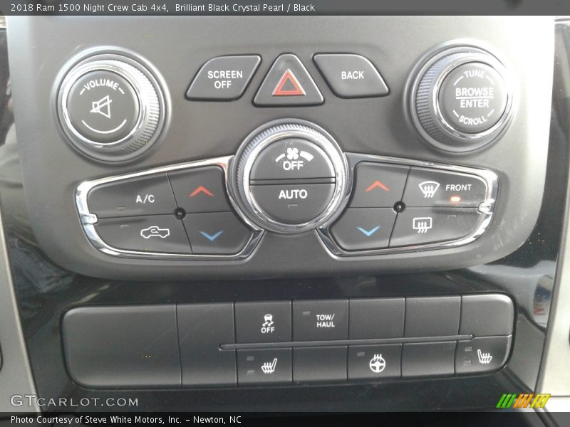 Brilliant Black Crystal Pearl / Black 2018 Ram 1500 Night Crew Cab 4x4