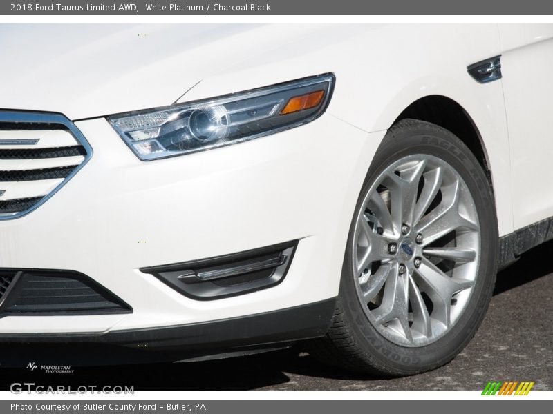 White Platinum / Charcoal Black 2018 Ford Taurus Limited AWD