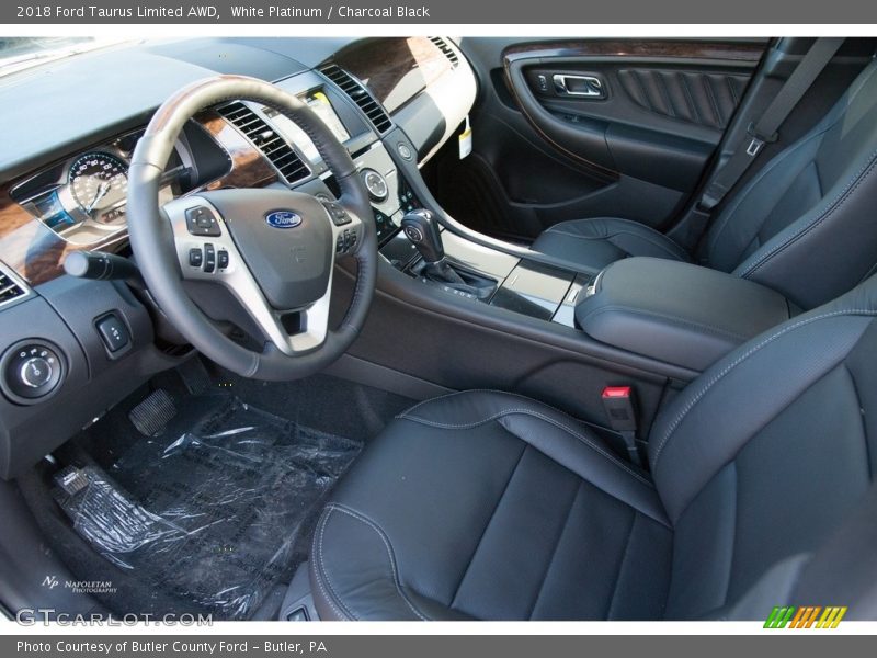 White Platinum / Charcoal Black 2018 Ford Taurus Limited AWD