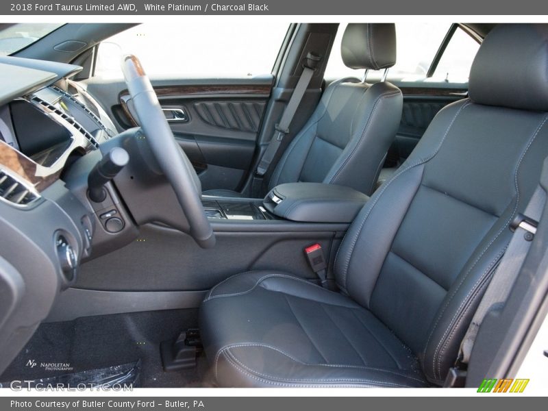 White Platinum / Charcoal Black 2018 Ford Taurus Limited AWD