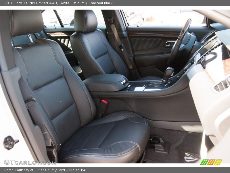 White Platinum / Charcoal Black 2018 Ford Taurus Limited AWD