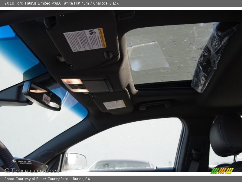 White Platinum / Charcoal Black 2018 Ford Taurus Limited AWD