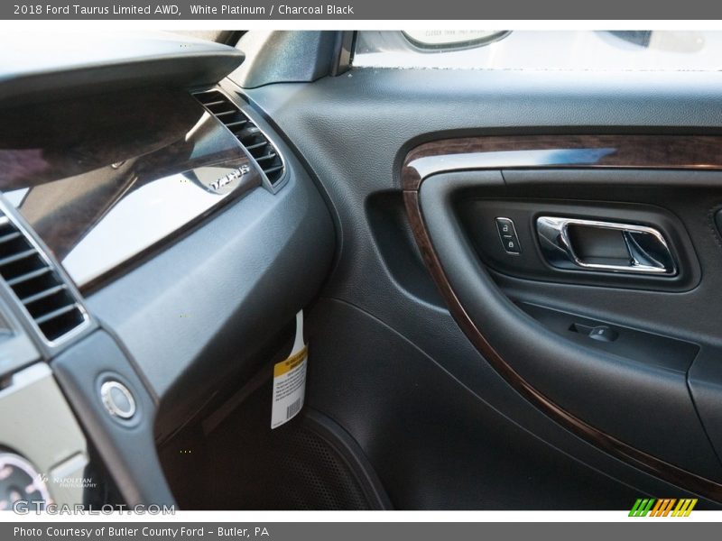 White Platinum / Charcoal Black 2018 Ford Taurus Limited AWD