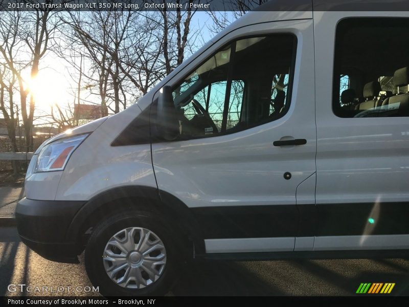 Oxford White / Pewter 2017 Ford Transit Wagon XLT 350 MR Long