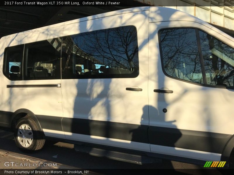 Oxford White / Pewter 2017 Ford Transit Wagon XLT 350 MR Long