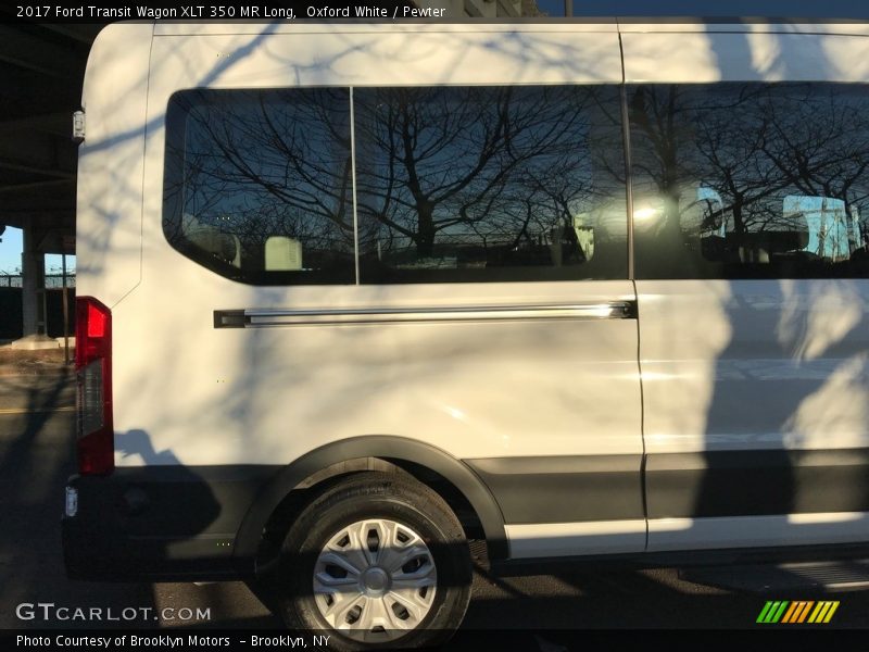 Oxford White / Pewter 2017 Ford Transit Wagon XLT 350 MR Long