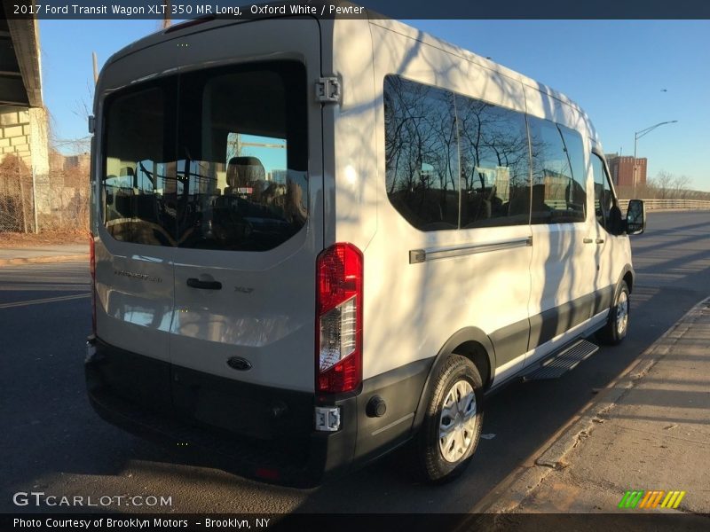 Oxford White / Pewter 2017 Ford Transit Wagon XLT 350 MR Long