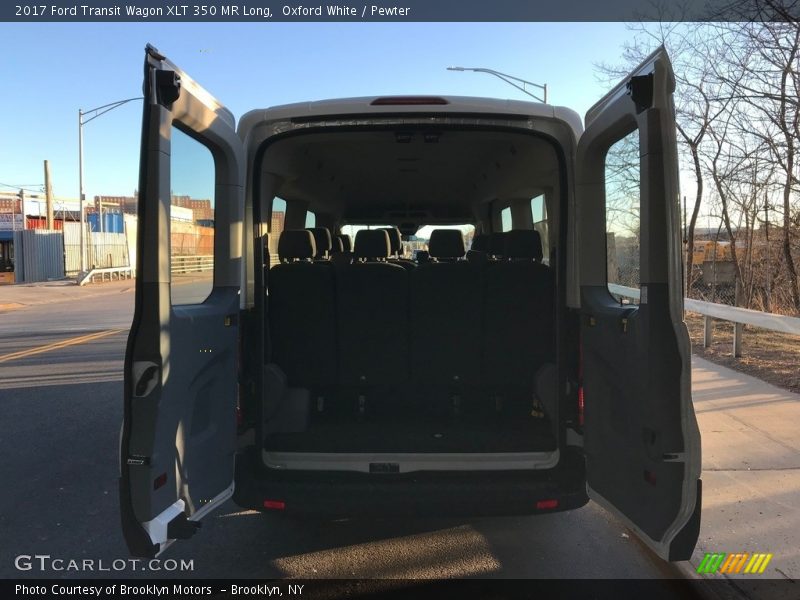 Oxford White / Pewter 2017 Ford Transit Wagon XLT 350 MR Long