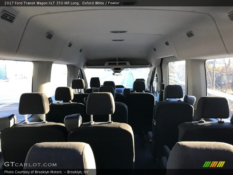 Oxford White / Pewter 2017 Ford Transit Wagon XLT 350 MR Long