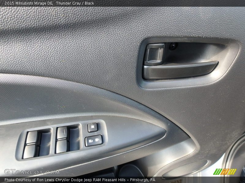 Thunder Gray / Black 2015 Mitsubishi Mirage DE