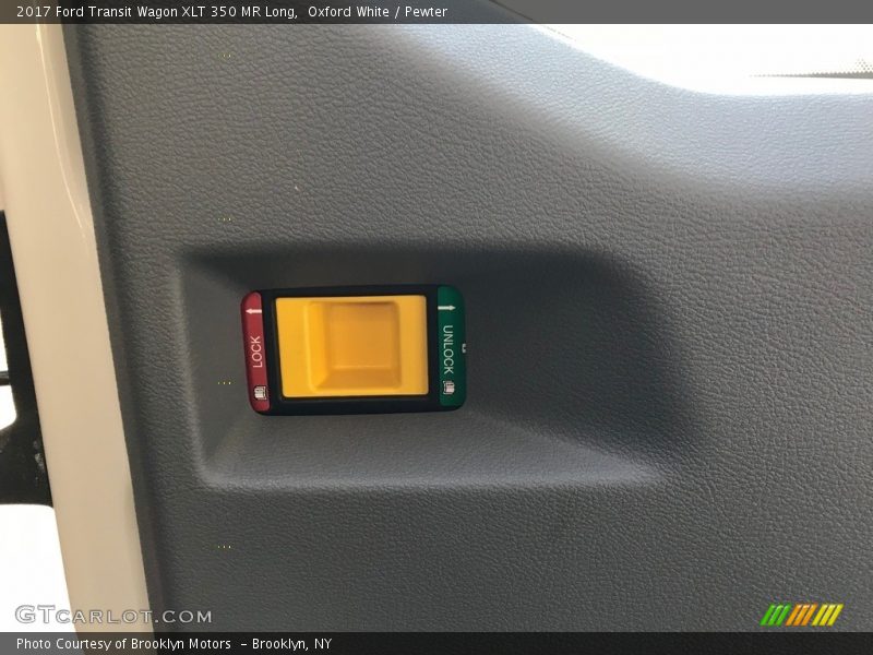 Oxford White / Pewter 2017 Ford Transit Wagon XLT 350 MR Long