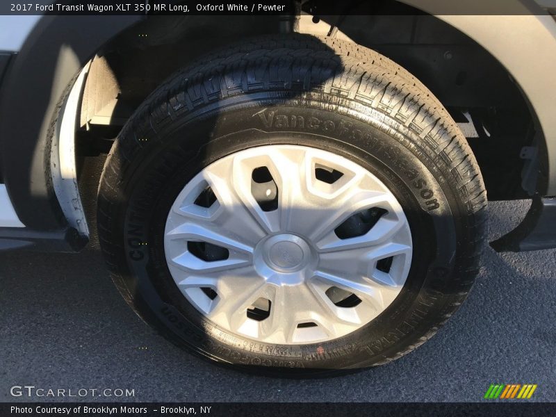 Oxford White / Pewter 2017 Ford Transit Wagon XLT 350 MR Long