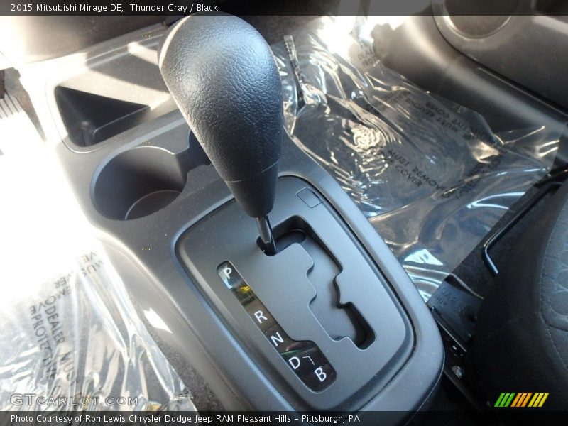 Thunder Gray / Black 2015 Mitsubishi Mirage DE