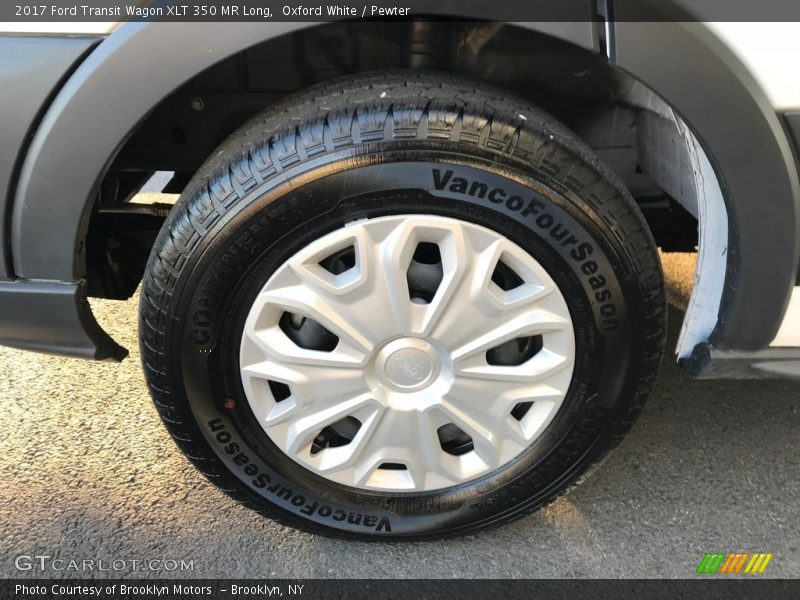 Oxford White / Pewter 2017 Ford Transit Wagon XLT 350 MR Long