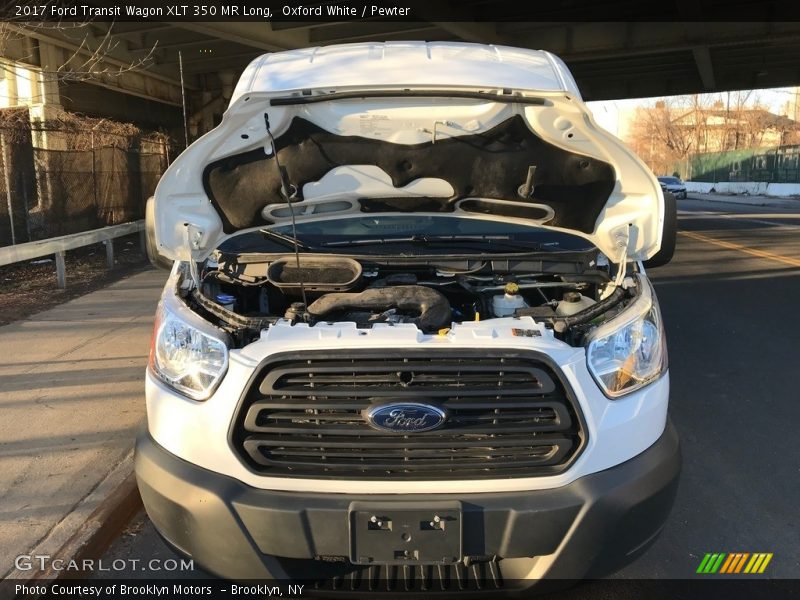 Oxford White / Pewter 2017 Ford Transit Wagon XLT 350 MR Long