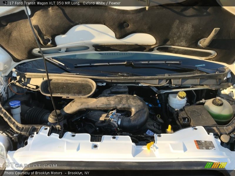 Oxford White / Pewter 2017 Ford Transit Wagon XLT 350 MR Long