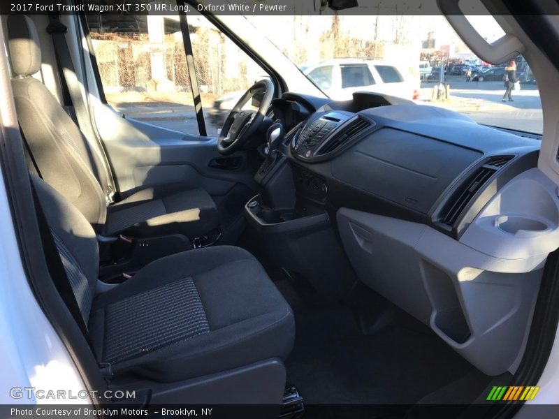 Oxford White / Pewter 2017 Ford Transit Wagon XLT 350 MR Long