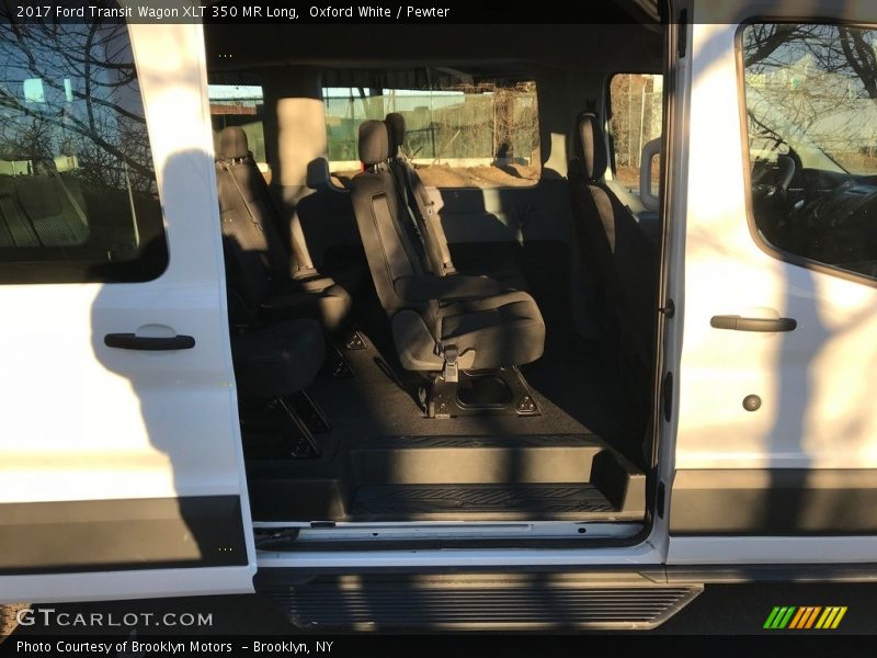Oxford White / Pewter 2017 Ford Transit Wagon XLT 350 MR Long