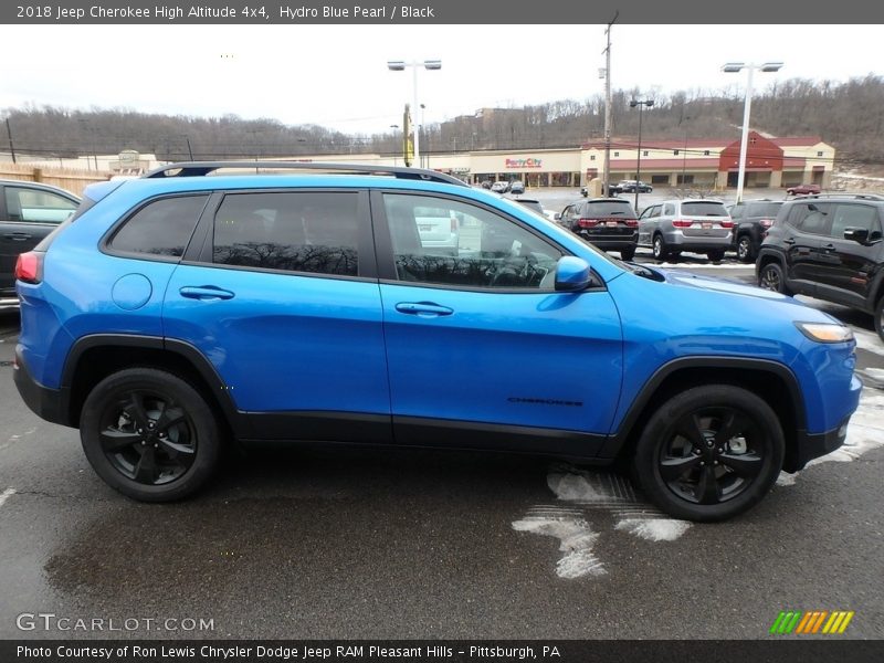 Hydro Blue Pearl / Black 2018 Jeep Cherokee High Altitude 4x4