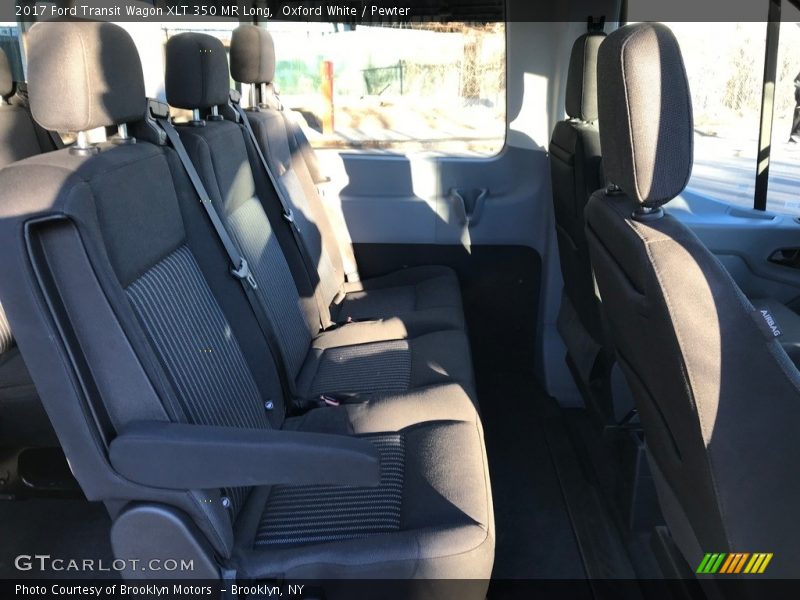 Oxford White / Pewter 2017 Ford Transit Wagon XLT 350 MR Long