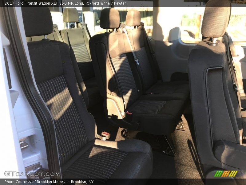 Oxford White / Pewter 2017 Ford Transit Wagon XLT 350 MR Long