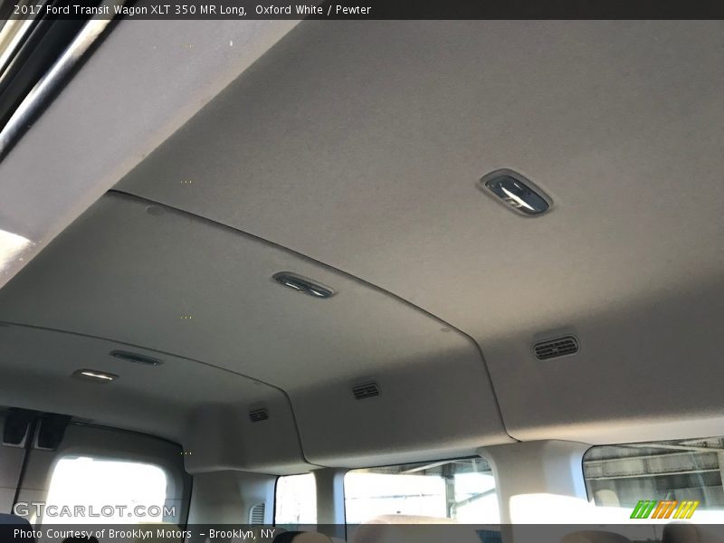 Oxford White / Pewter 2017 Ford Transit Wagon XLT 350 MR Long