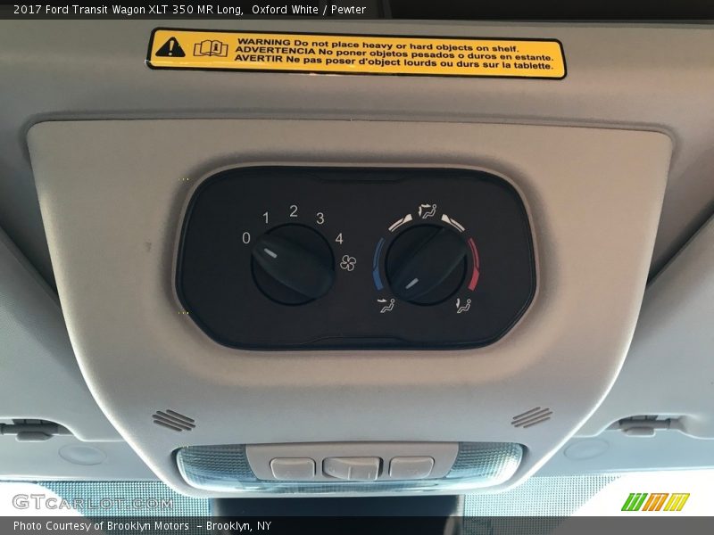 Oxford White / Pewter 2017 Ford Transit Wagon XLT 350 MR Long
