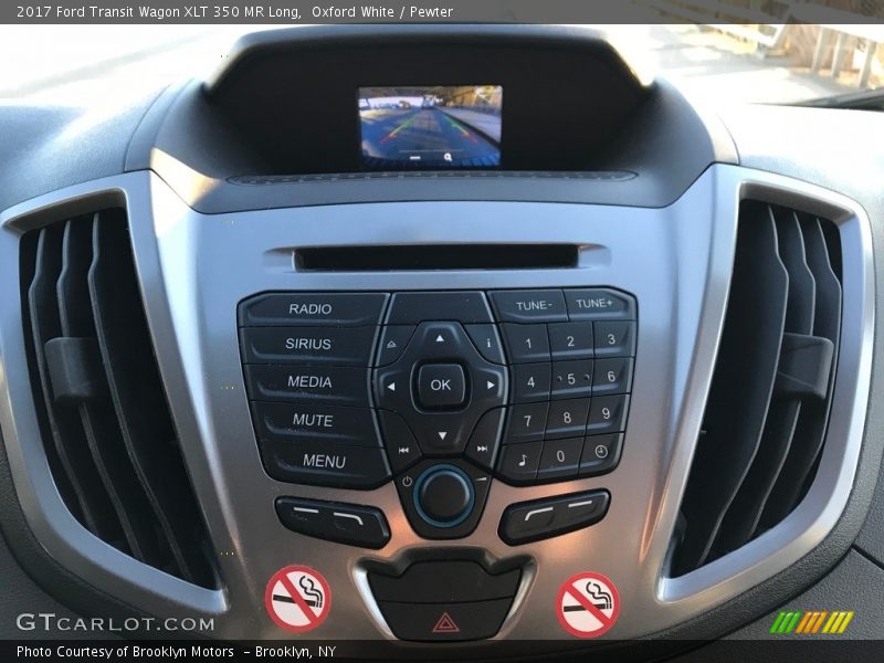 Oxford White / Pewter 2017 Ford Transit Wagon XLT 350 MR Long