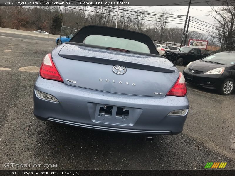 Blue Streak Metallic / Dark Stone 2007 Toyota Solara SLE V6 Convertible