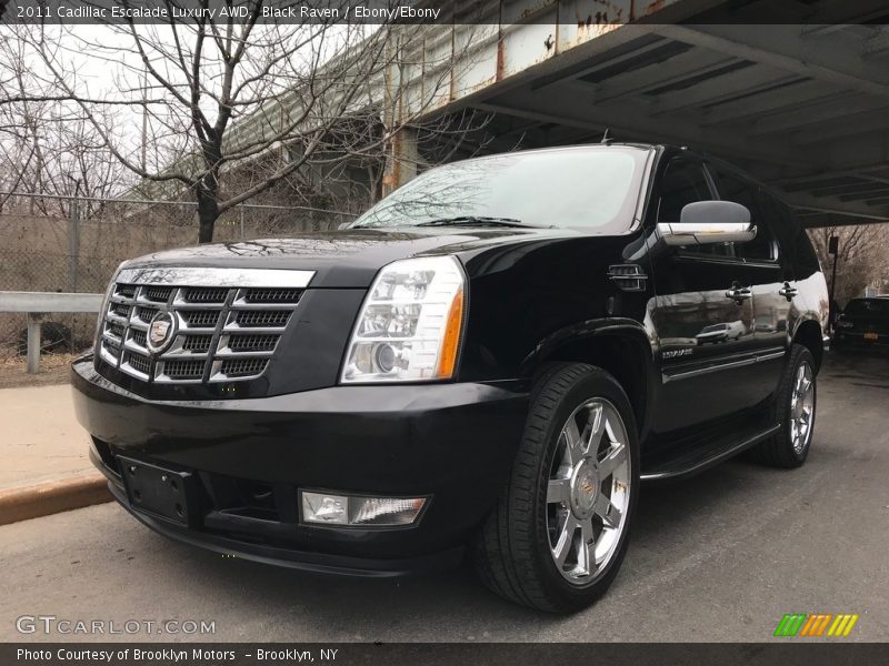 Black Raven / Ebony/Ebony 2011 Cadillac Escalade Luxury AWD