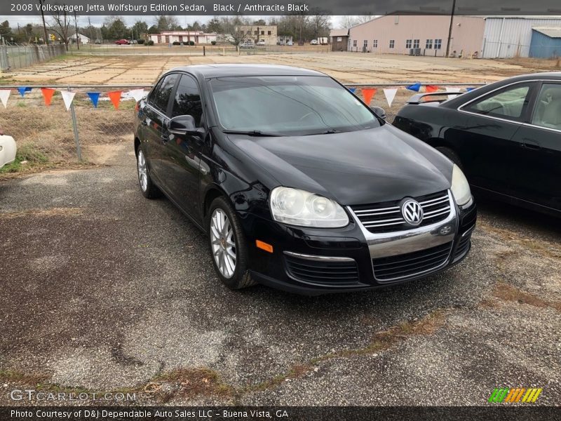 Black / Anthracite Black 2008 Volkswagen Jetta Wolfsburg Edition Sedan